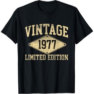 Men's cotton T-shirt Vintage 1977 Limited Edition Year Of Birth Birthday T-Shirt Fast Shipping