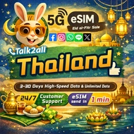 Thailand eSIM | TRUE Network | 3–30GB | 3–30 Days | 4G/5G High-Speed Data | Instant QR Delivery | Tr