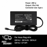 Adapter Charging ASUS 280W 20V 14A USB Type-C Head For Use With ROG/TUF Gaming Tis Power Cord. Asus0