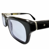 成色極佳 ▼ CHROME HEARTS 復古 KEEPER 2 925 稀有眼鏡太陽眼鏡 黑色銀色鏡框：藍色近視鏡片 義大利製造 總重量 29.00 克 男士