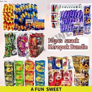 Keropok bundle snack 30pcs Super Ring /Rota/ Corntoz/Double Decker/ Shoyuemi