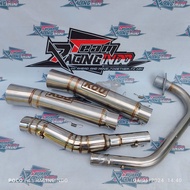 Kou mahachai SUPER open spec pipe 1set and big elbow for tmx 125 tmx 155 rusi tc125 rusi 150 rusi 17