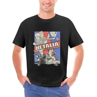 S-5XL Tshirt Manga Medium Hetalia Axis Powers 2008 Baju Anime Hitam