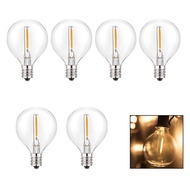 Ready Stock G40LED Bulb Solar String Light Outdoor Waterproof E27 Bulb S14 String Light E12 Bulb RXM