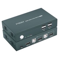 全城熱賣 - PWAY PW-S7201H 二進一出HDMI KVM切換器 4K高清視頻切屏器