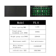 BOSHUO ป้ายไฟ LED กลางแจ้งขนาด32*16ซม. สำหรับธุรกิจ P1.25/ P1.53/P1.86/P2/P2.5/P3/P4/P5 RGB ป้ายดิจิ