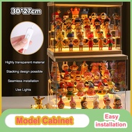 Toy display box transparent storage box stackable toy storage dust box toy storage box acrylic box