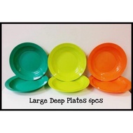 Larga deep plate 550ml (6) -tupperware brands Tupperware plate 550ml pinggan tupperware tupperware盘5