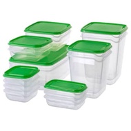 17 pcs IKEA Food container/ Storage Container Freezer/ Bekas makanan
