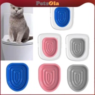 PETSOLA Cat Toilet Training Kit Cat Training Toilet Seat Cat Toilet Training Litter Tray Kitty Seat 
