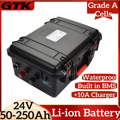 GTK 24V 200Ah Lithium Battery 50Ah 80Ah 100Ah 120Ah 150Ah 200Ah 220Ah 250Ah Li-ion for 2KW Boat Prop