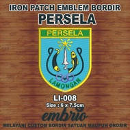 Li-008 Patch PERSELA Lamongan FC Emblem Embroidered logo jersey Ligina Liga indonesia - 6x7,5cm - Em