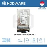 IBM 8TB 7.2K SAS 12G 4Kn 3.5" HDD // 01EJ739 // 01EJ583 // 01EJ857 // 01DE345
