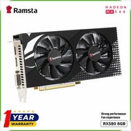RAMSTA-p{AMD+C#RX550)Ws~4GB>qc}/>BR}RX580>Mg}8GB>BC}Graphics>Mq}Card GDDR5 256Bit Computer GPU Vide