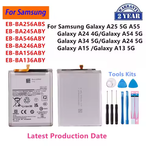 EB-BA256ABS BA245ABY EB-BA546ABY BA246ABY BA156ABY EB-BA136ABY Battery For Samsung Galaxy A25 A55 A2