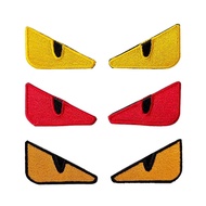 5*3CM Evil Eye Hook And Loop Patches Ranger Eye Emblem Badge Embroidery Applique Military Tactical P