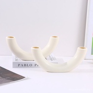 Ins Style Plastic Vase Ornaments Modern Abstract Shape Living Room Home B & B Decorations Flower Ves