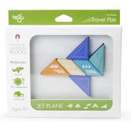 [sgstock] Tegu PAL-JET-706T 6 Piece Travel Pal Magnetic Wooden Block Set, Jet Plane - [Jet Plane] []
