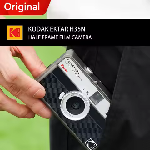 Genuine 35mm Film Camera KODAK EKTAR H35 H35N Half Frame Camera Reusable Film Camera With Flash Ligh