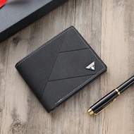 3/2/1pc Men's Wallet Short Fashion Simple Card Holder Zipper Driver's License Wallet Large Capacity