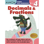 [100% Original Books] - Grade 4 Decimals and Fractions by Kumon Publishing (US edition, Paperback)