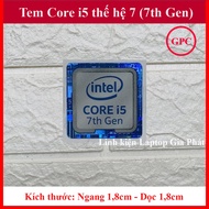 Core i5 Generation 7 (7th Gen) Stamp - Blue White