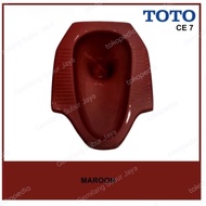 Closet Jongkok Toto C7 Warna Merah Maroon / Jongkok Toto Maroon