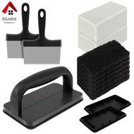 15Pcs Griddle Cleaning Kit Efficient Blackstone Cleaning Kit Detachable with Handle Scouring Pads Griddle Scraper Pumice Stone   SHOPCYC5791