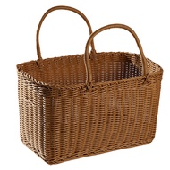 yunhaoSK-Rattan shopping basket Simple shopping basket Environmentally friendly vegetable basket Fru