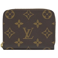 Louis Vuitton LV M60067 經典老花信用卡拉鍊零錢包.咖