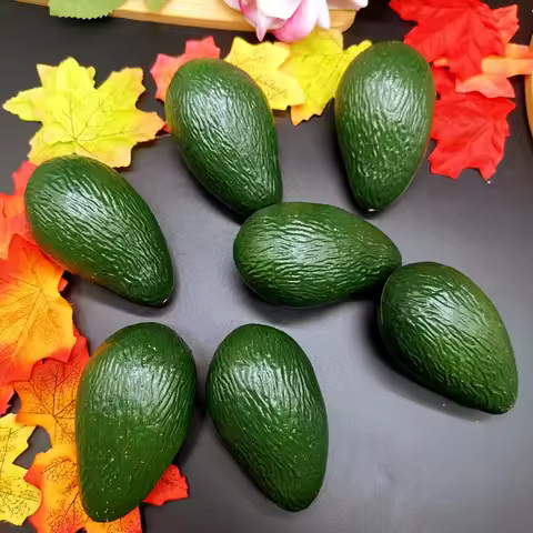 5.7x9.5cm Artificial Avocado Model Plastic Fake Fruits Food Photography Props Festive & Party Suppli