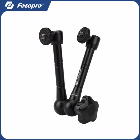 Fotopro 11" Magic Arm Both 1/4 Inch Thread Screw Adjustable Articulating Magic Arm for Tripod LED Li