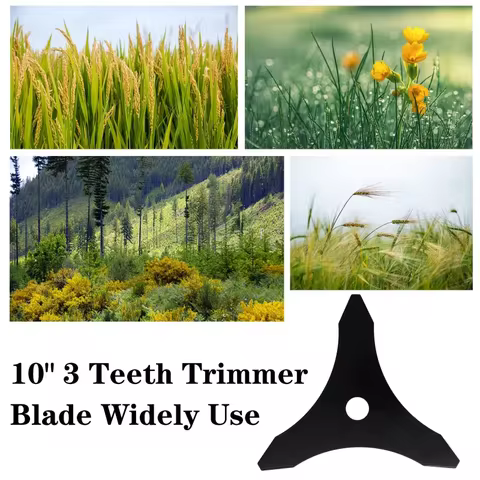 LUSQI 3 Teeth Brush Cutter Blade Weed Wacker Lawn Mower Replacement Trimmer Blade