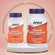 ✅IN STOCK✅ Now Foods, Natural Beta Carotene, vitamin A, 25,000 IU, 90 Softgels (C4)