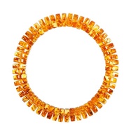 【正佳珠寶】花珀 頂級金紅花珀 11.4g 藥片珠 金紅花珀手珠