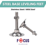 Steel Base Leveling Feet (Fixed) Aluminium Profile 2020 / 3030 / 4040 / 4545