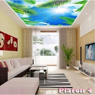 Wallpaper CUSTOM 3D WALLPAPER Bright Sky Ceiling WALLPAPER