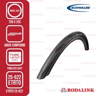 Schwalbe One Performance Road Bike Tyre 700x25C Tubeless Easy Tyre