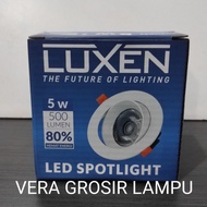 LUXEN DOWNLIGHT SPOT LIGHT 5W 5 WATT LUXEN/ SPOT LIGHT 5W 5 WATT BUILT-IN CEILING