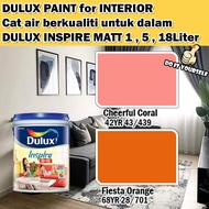 ICI DULUX INSPIRE INTERIOR MATT 18 Liter Cheerful Coral / Fiesta Orange