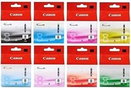Canon Original CLI-8 Black, Cyan, Magenta, Yellow, Photo Cyan, Photo Magenta, Red and Green BK C M Y