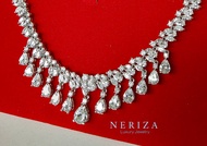 Neriza Jewelry/ชุดเครื่องประดับเพชรสังเคราะห์เกรดพรีเมี่ยมประกายเที่ยบเท่าเพชรแท้ เครื่องประดับเจ้าส