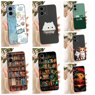 Cover Motorola Moto G34 Case XT2363-2 Silicone Cute Cat Fashion Butterfly Funny Painted Casing Motor