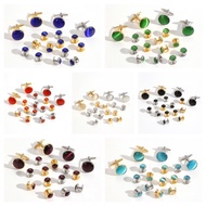 Opal cufflink Suit High-End Feeling Men Women Suit Shirt Button Men's cufflink Jewelry French cuffli