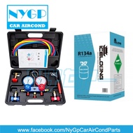 A/C Manifold set Gauge R22 R134 R404 R410 R134a GAS Air Cond GAS meter 13.6KG NYGP