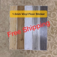 1.5mm Vinyl Floor Sticker (Size: 6” X 36”) Self-Adhesive Vinyl Flooring (54sf/Box-36pcs)