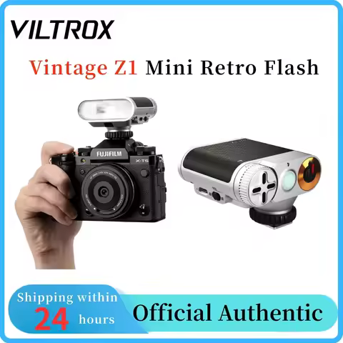 Viltrox Vintage Z1 Retro Camera Flash Professional Lighting 7 Adjustable Power Level Speedlight For 