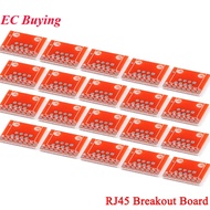 20pcs/1pc RJ45 Breakout Board Module RJ45 to DIP Adapter Plate Ethernet Connector DIY Electronics fo