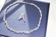 Neriza Jewelry/ชุดเครื่องประดับเพชรสังเคราะห์เกรดพรีเมี่ยมประกายเที่ยบเท่าเพชรแท้ เครื่องประดับเจ้าส