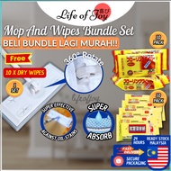 Mop Disposable Wipes Wet Dry Wipe Tissue Wipes Floor Wiper Paper Floor Clean Magic Hair Dust Broom W